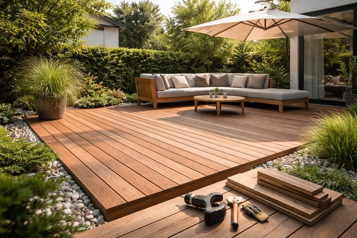 Quel est le coût pour réaliser une terrasse en bois au m²