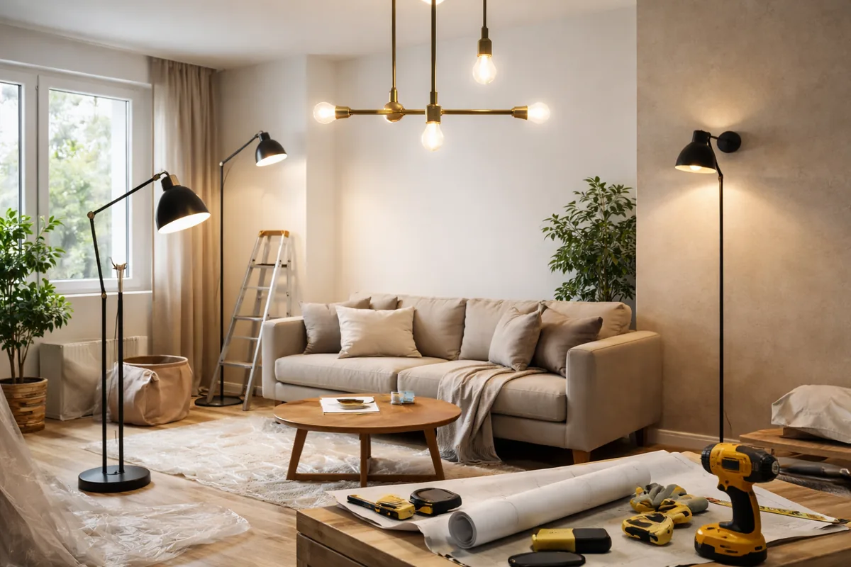 Comment choisir le bon éclairage pour vos travaux d'intérieur