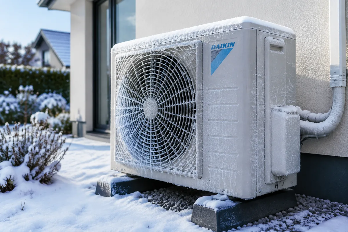 Que faire si l’unité extérieure d’une pompe à chaleur Daikin reste couverte de givre ?