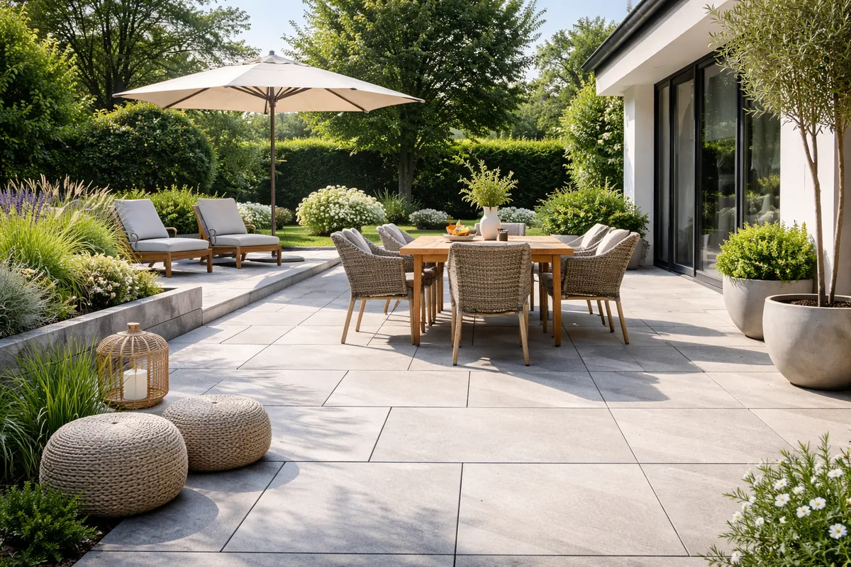 Comment choisir le bon revêtement pour une terrasse extérieure en dalles