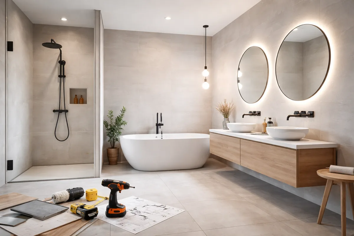 Combien coûte la rénovation d'une salle de bains au m²