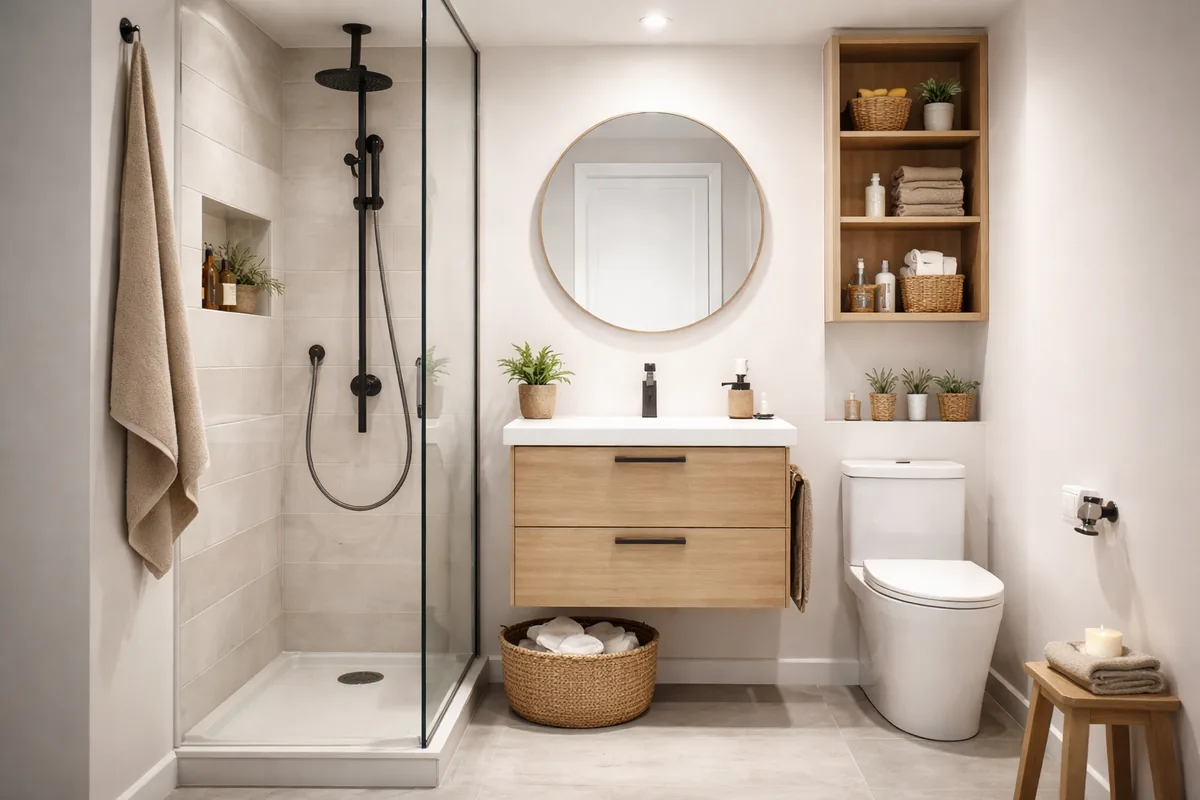 Comment créer une salle de bains fonctionnelle dans un espace réduit
