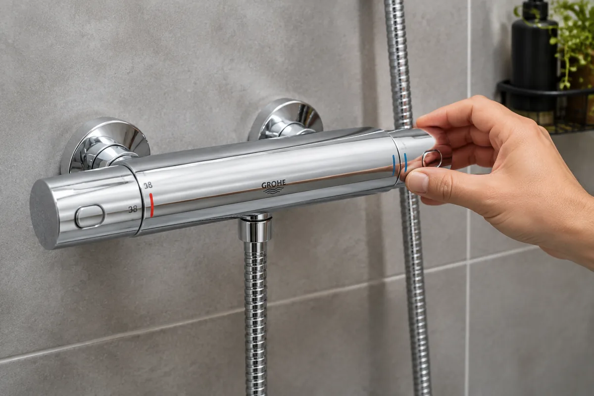 Comment réparer un mitigeur thermostatique Grohe qui ne régule plus la température ?