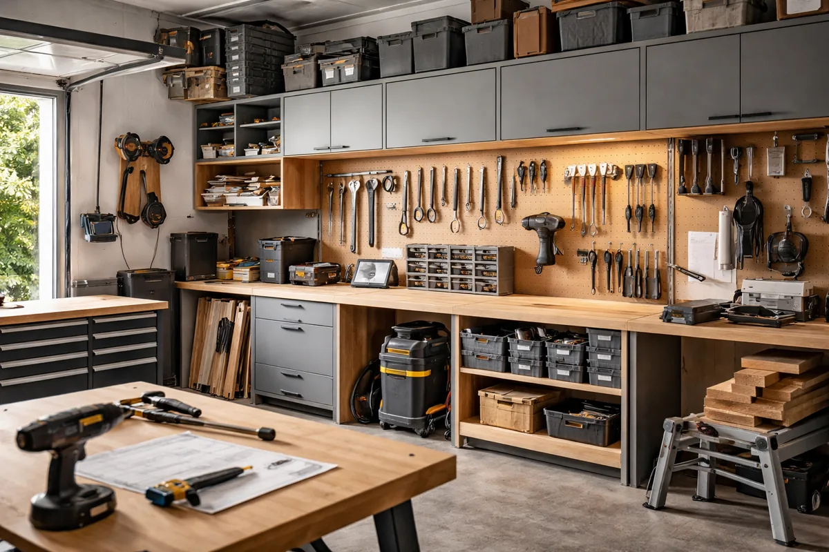 Comment réaliser l'aménagement d'un garage en atelier de bricolage